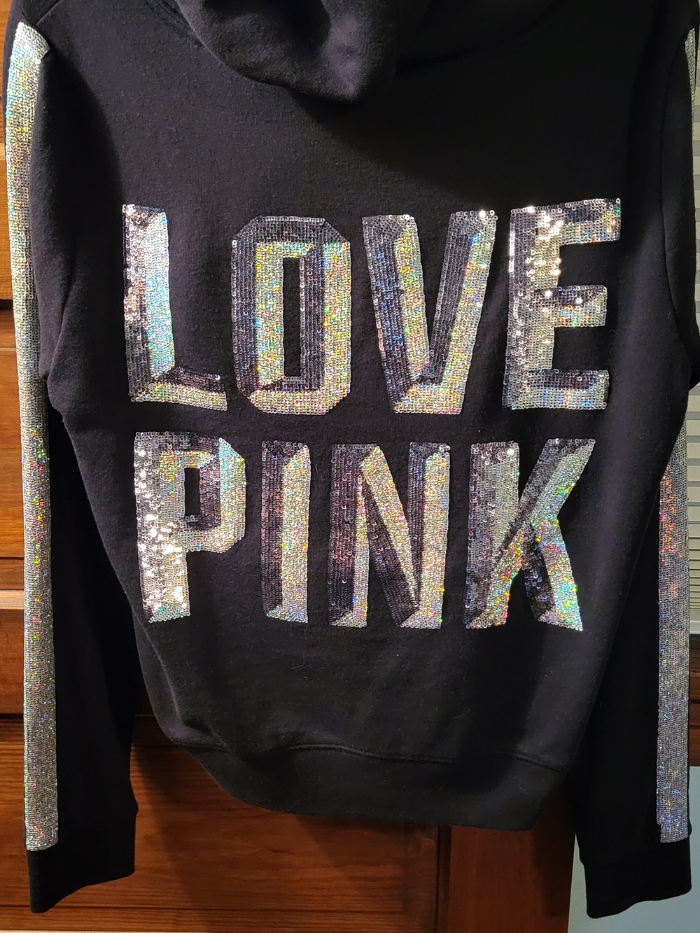 RARE Victoria's Secret Bling Hoodie And Bling Leggings Set (2 Piece) - Picture 3 of 11